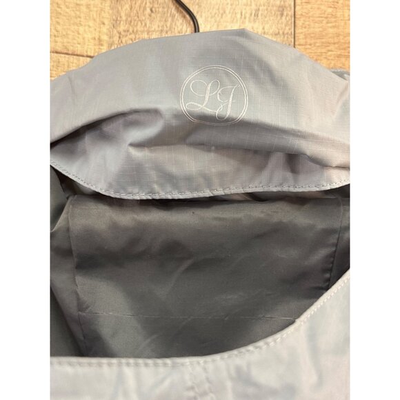 Lauren James Co. Preptec Hooded Lightweight Gray Nylon Jacket M - Picture 7 of 9